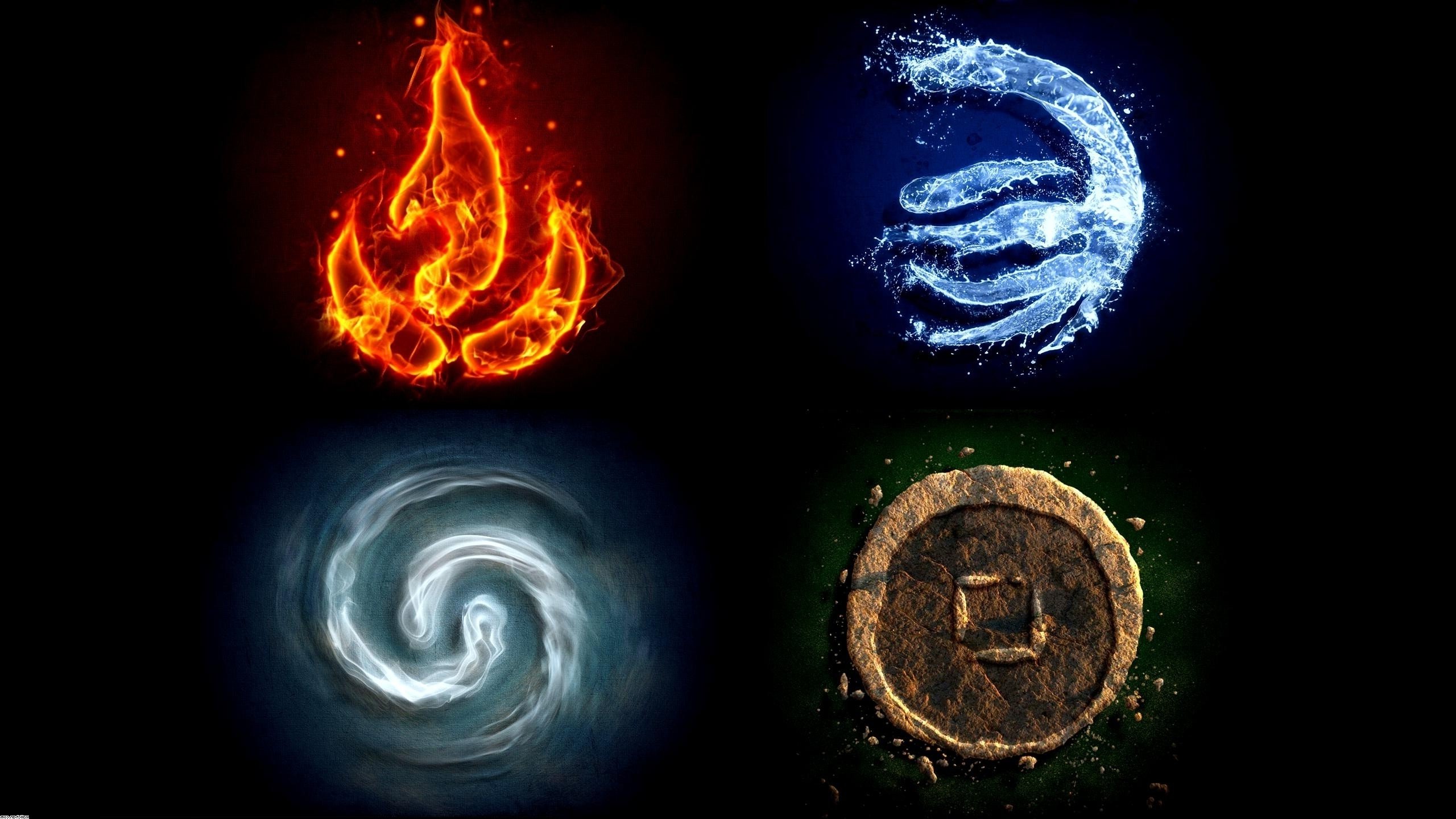 Elemental magic. Аватар аанг 4 стихии 4. Стихии огонь вода воздух земля.