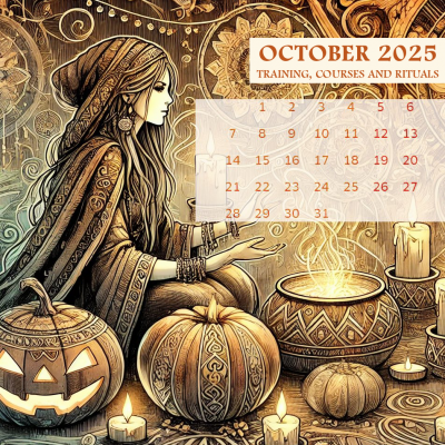 Календарь курсов обучения, ритуалов и акций на ОКТЯБРЬ 2025
