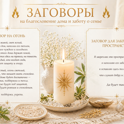 Благословение дома через огонь