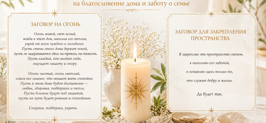 Благословение дома через огонь