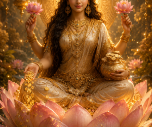 The Golden Flow of Lakshmi Ritual